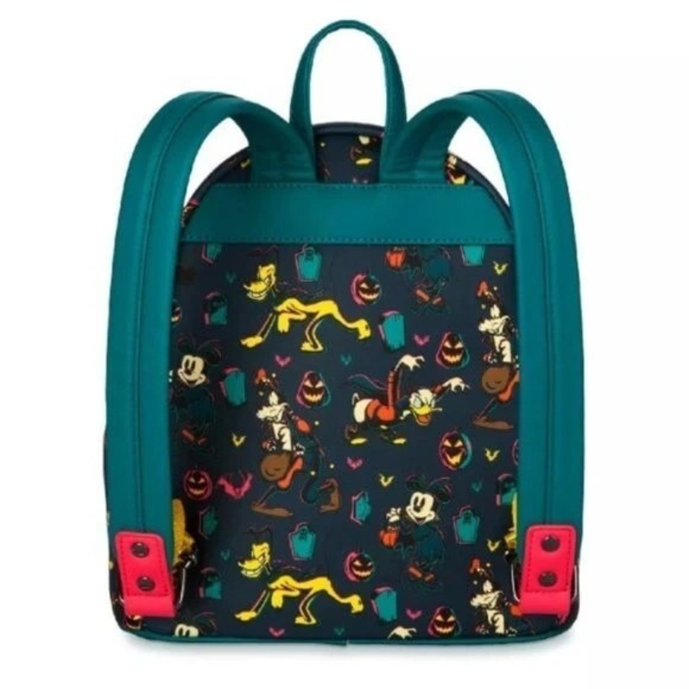 Loungefly Disney Mickey Mouse Halloween Glow in the Dark Mini Backpack - Picture 4 of 5